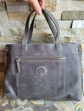 Roots Large Grey Edie Tribe Tote